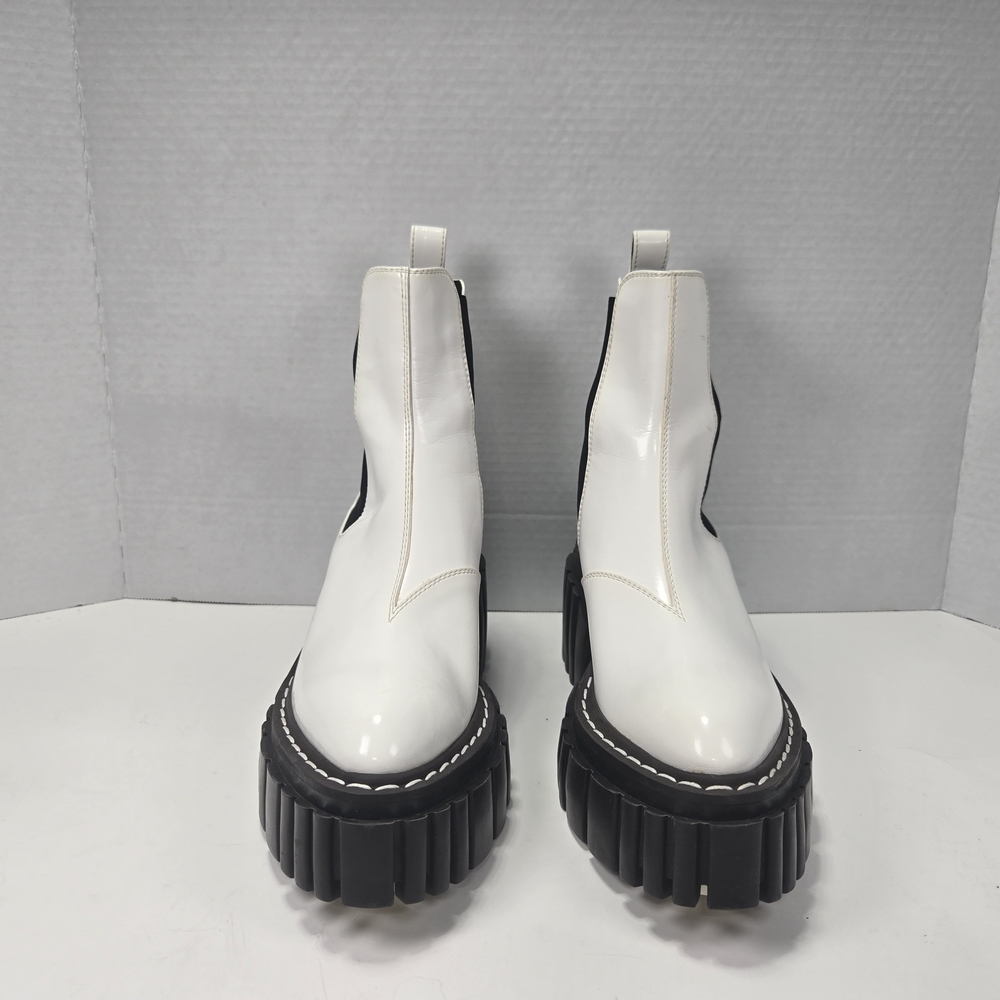 Stella McCartney Emilie Boot Dana White Platform Boots w/bag Size EU 37 US 6-6.5 - Picture 5 of 15